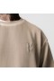  Sudadera Tech Essential™ de cuello redondo desgastada color chai | Sudaderas y sudaderas con capucha ASRV para hombre