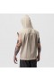  Mikina s kapucí Tech Essential™ Cutoff Faded Beige | Pánské mikiny a svetry ASRV