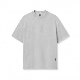 Pánské tričko Tech Essential™ Relaxed Tee Heather Grey s krátkým rukávem a logem ASRV