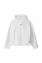  Micro-Terry Raw Hem Hoodie Hvid | Herre ASRV Hoodies & Sweatshirts