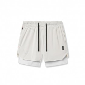  Aerosilver® 5" Liner Shorts Elfenben Cremefarvede "vinger"/hvide | Herre ASRV Shorts