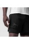  Aerotex™ 4" High Split Liner Short Zwart/zwart | Heren ASRV Shorts