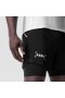  Aerotex™ 4" High Split Liner Short Zwart/wit | Heren ASRV Shorts