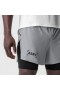  Aerotex™ 4" High Split Liner Short Slate Grey | Heren ASRV Shorts