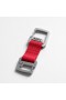  Dubbele clip sleutelhanger roestvrij staal/rood | Heren ASRV sieraden en hardware