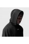  Micro-Terry Raw Hem Hoodie Zwart | Heren ASRV Hoodies & Sweatshirts