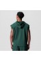 Omkeerbare 2-in-1 Cutoff Hoodie Forest Green | Heren ASRV Hoodies & Sweatshirts