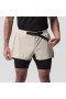  Ripstop 3" Belt Pack Short Beige/zwart | Heren ASRV Shorts