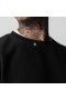  Tech Essential™ Distressed Crewneck Zwart | Heren ASRV Hoodies & Sweatshirts