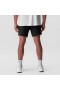  Tech-Terry™ Sidelock Sweat Short Zwart "Stacked Wings" | Heren ASRV Shorts
