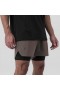  Tetra-Lite® 5" Liner Short Deep Taupe "wings"/zwart | Heren ASRV Shorts