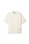  Wafelgebreide oversized T-shirt crème | Heren ASRV korte mouwen
