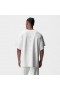  Wafelgebreide oversized T-shirt wit | Heren ASRV korte mouwen
