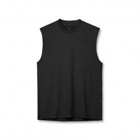  3d-Lite® 2.0 Lycra® Relaxed Cutoff Zwart | Heren ASRV Tanks