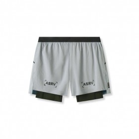  Aerotex™ 4" High Split Liner Short Slate Grey | Heren ASRV Shorts