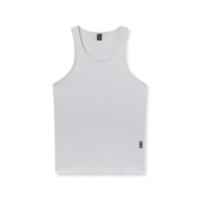  Creora® Tech Ribbed Tanktop Lichtgrijs | Heren ASRV Tanktops