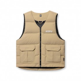  Ripstop Insulated Puffer Gilet Khaki | Heren ASRV Jassen & Buitenkleding