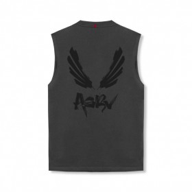  Tech Essential™ Relaxed Cutoff Space Grey/zwart "brush Wings/asrv" | Heren ASRV Tanks