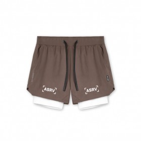  Tetra-Lite® 5" Liner Short Deep Taupe "bracket"/wit | Heren ASRV Shorts