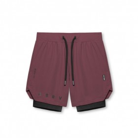  Tetra-Lite® 7" Liner Short Plum "asrv"/zwart | Heren ASRV Shorts