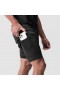  Short Aerosilver® 5" Liner Noir « ailes blanches »/noir | Short ASRV pour homme