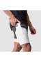  Aerosilver® 5" Liner Short Space Grey "wings"/weiß | Herren ASRV Shorts