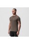  Aerosilver® Figurbetontes T-Shirt in Dunkelbraun | Herren ASRV Kurzarm