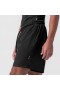  Wendbare 2-in-1-Shorts, Schwarz | ASRV Herren-Shorts