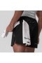  Ripstop-Shorts, 15 cm lang, perforiert, schwarz | ASRV Herren-Shorts