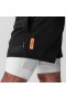 Silverplus™ Mesh 5" Liner Short Schwarz/Weiß "Training Division" | Herren ASRV Shorts