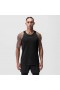  Supima® Mesh-Einsatz-Trainingsshirt Schwarz "rp" | ASRV Tanktops für Herren