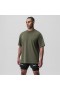  Supima® Oversize-T-Shirt Olivgrün | Herren ASRV Kurzarm