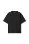  Waffelstrick-Oversize-T-Shirt Schwarz/Schwarz | Herren ASRV Kurzarm