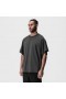  Oversized-T-Shirt aus Waffelstrick in Space Grey | Herren ASRV Kurzarm