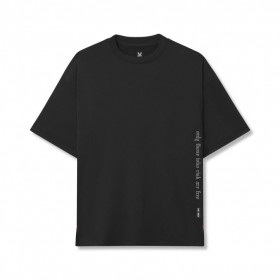  Aerosilver® Oversized-T-Shirt Schwarz "otwr" | Herren ASRV Kurzarm