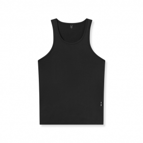 Creora® Tech Rippen-Tanktop Schwarz | ASRV Tanktops für Herren