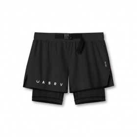  Ripstop 3" Gürteltasche Short Dusk Schwarz/Schwarz | Herren ASRV Shorts