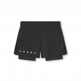  Ripstop 3" High Split Liner Short Schwarz/Schwarz | Herren ASRV Shorts