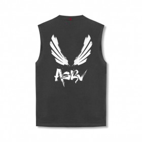  Tech Essential™ Relaxed Cutoff Space Grey "brush Wings/asrv" | Herren ASRV Tanktops