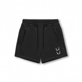  Tech-Terry™ Sidelock Sweat Short Schwarz „Stacked Wings“ | Herren-Shorts von ASRV