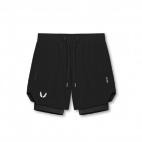  Tetra-Lite® 7" Liner Short Schwarz/Schwarz/Weiße "Flügel" | Herren ASRV Shorts