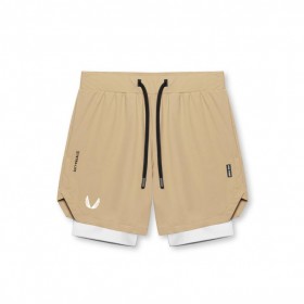 Tetra-Lite® 7" Liner Short Khaki/Weiß/Weiße "Flügel" | Herren ASRV Shorts