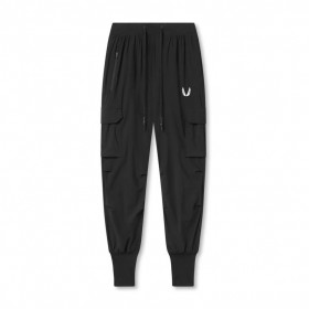 Tetra-Lite® Cargo High Rib Jogger Schwarz „White Wings“ | Herren ASRV Jogginghosen & Hosen